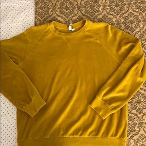 & Other Stories mustard yellow raglan pullover